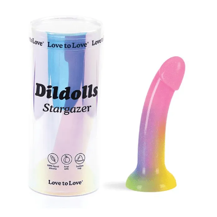 Dildos Love to Love Dildolls Stargazer Gradient Rainbow Dildo