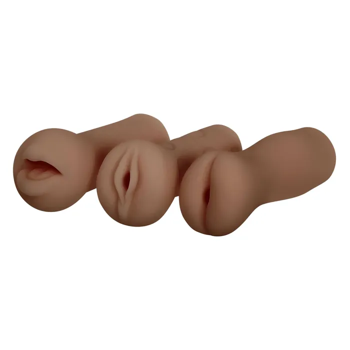 Evolved Novelties Vibrators Selopa Party Pack Dark 3 Unique Strokers for Varied Pleasure