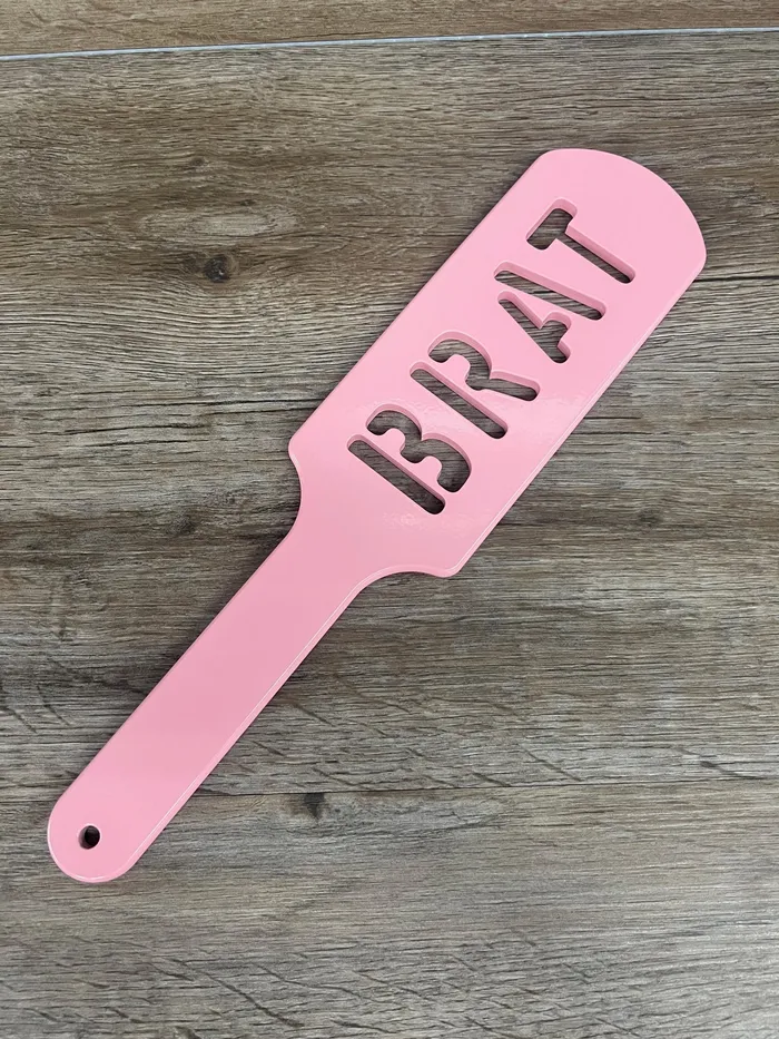 BRAT Spanking Paddle in Aluminum Ballisticmetal Female Sex Toys