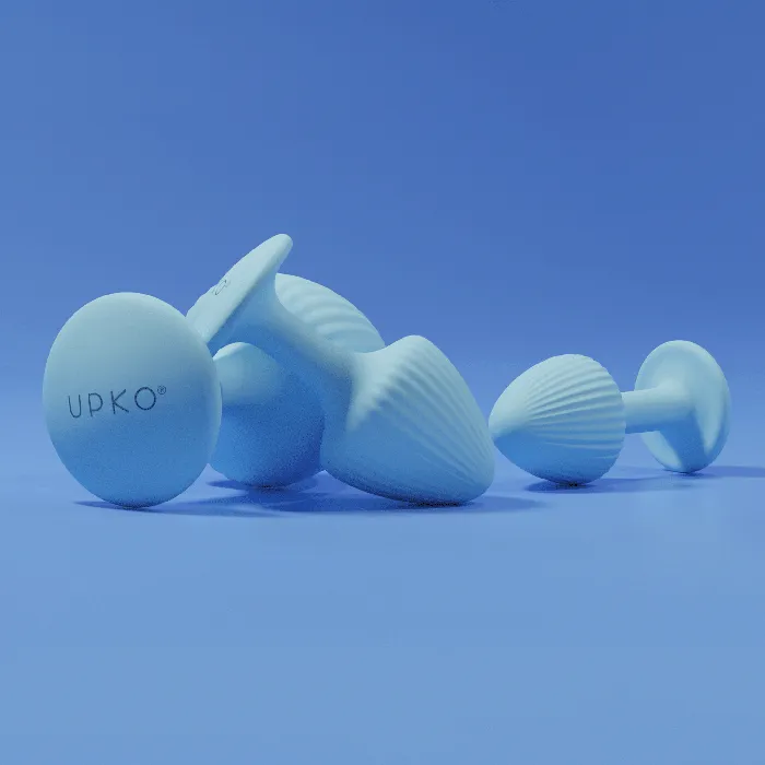 UPKO Anal The Mushroom Butt Plugs Threepiece Set