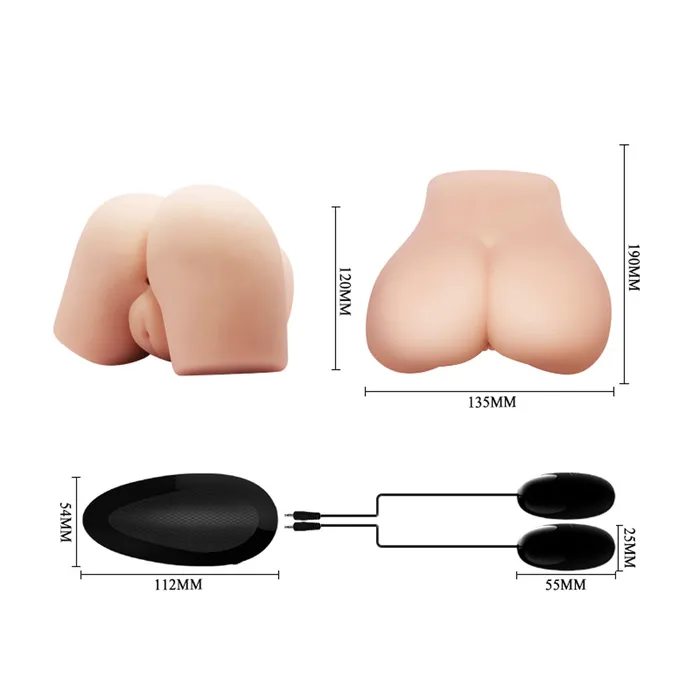 Crazy Bull Vibrating Vagina Anal Masturbator SkinLike Texture Crazy Bull Male Sex Toys