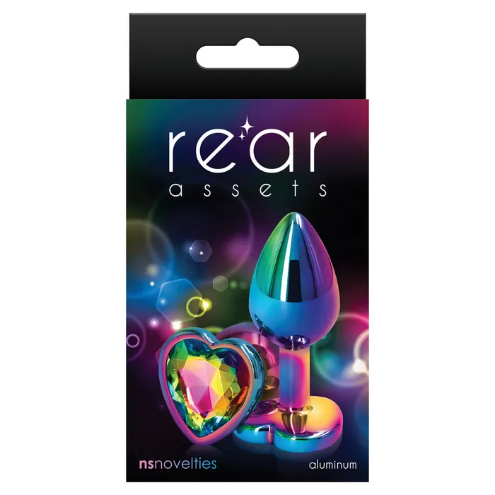 Rear Assets Multicolour Heart Gem Metal Butt Plug Small ns novelties Anal