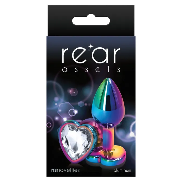 Rear Assets Multicolour Heart Gem Metal Butt Plug Small ns novelties Anal