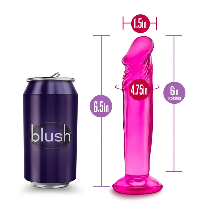 B Yours Sweet n Small 6 Inch Dildo With Suction Cup Pink Blush Novelties Dildos B Yours Sweet n Small 6 Inch Dildo With Suction Cup Pink Blush Novelties Dildos
