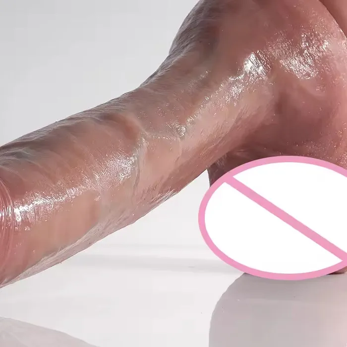 Domlust Realistic Dildos Butt Plug 10 inch Life Size Male Penis Silicone Anal Dildo Female Sex Toy Anal