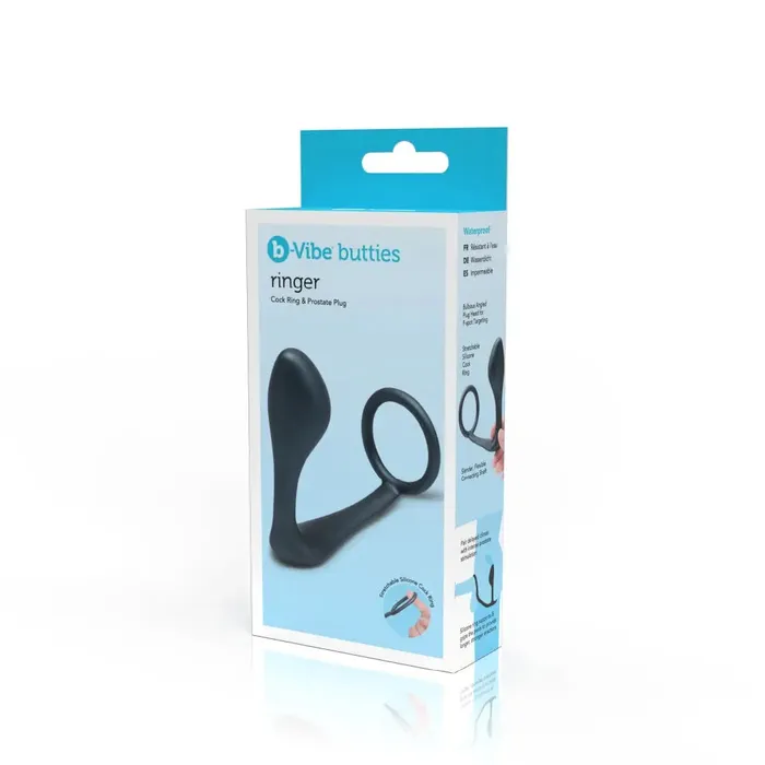 Male Sex Toys bVibe Ringer Cock Ring and Prostate Plug