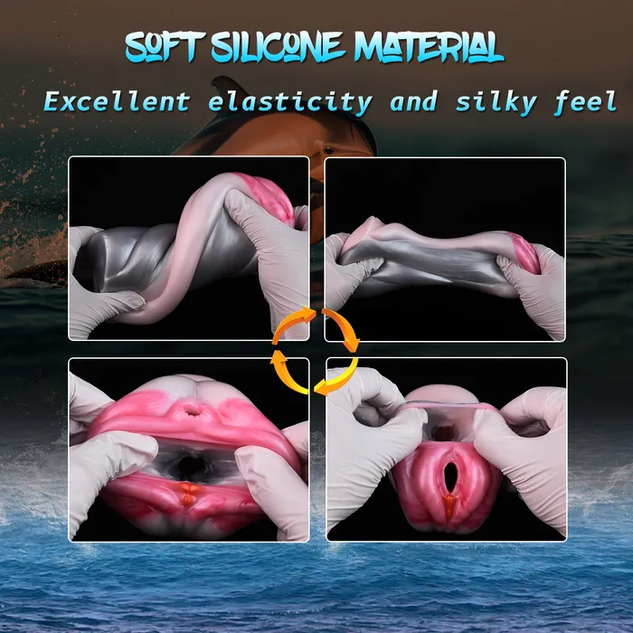 Male Sex Toys Domlust Animal Pocket Pussy Penis Masturbator Fantasy Silicone Vaginal Blowjob Sex Toys for Men