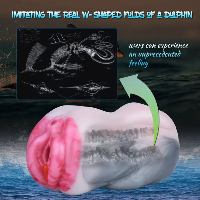 Male Sex Toys Domlust Animal Pocket Pussy Penis Masturbator Fantasy Silicone Vaginal Blowjob Sex Toys for Men