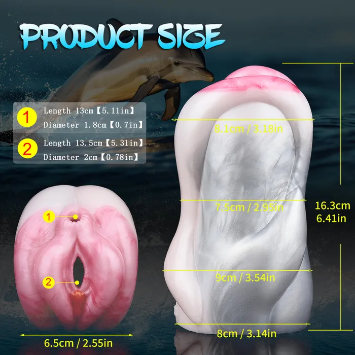 Male Sex Toys Domlust Animal Pocket Pussy Penis Masturbator Fantasy Silicone Vaginal Blowjob Sex Toys for Men