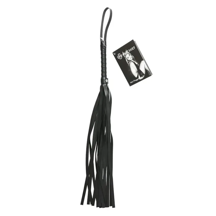 Mini Faux Leather Flogger Sex Mischief Male Sex Toys