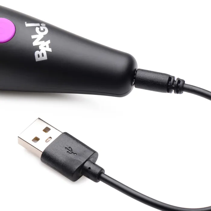 Vibrators XR Brands Bang Bang 10x Vibrating Mini Silicone Wand Purple Vibrators XR Brands Bang Bang 10x Vibrating Mini Silicone Wand Purple