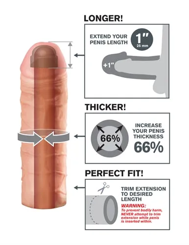 Anal Magic Stretchy 1Inch Extension for Fun and Joyful Adventures Pipedream