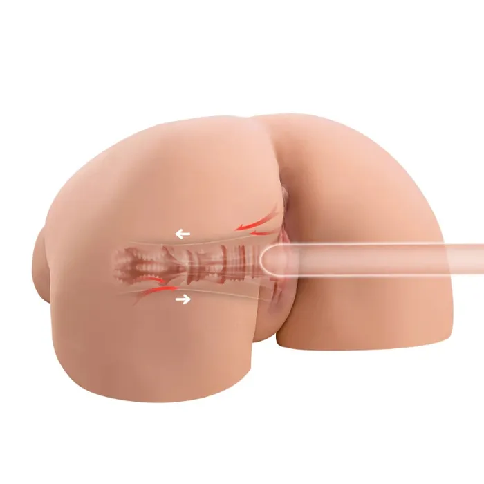 Male Sex Toys xingse A2238lb Sucking Vibration Sex Doll Butt with 4 Thrusting Models Pussy