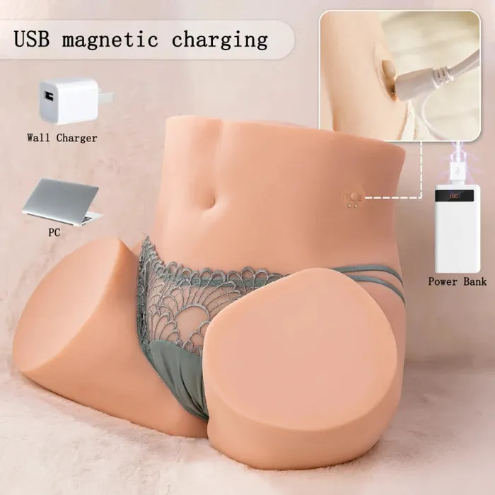 Male Sex Toys xingse A2238lb Sucking Vibration Sex Doll Butt with 4 Thrusting Models Pussy