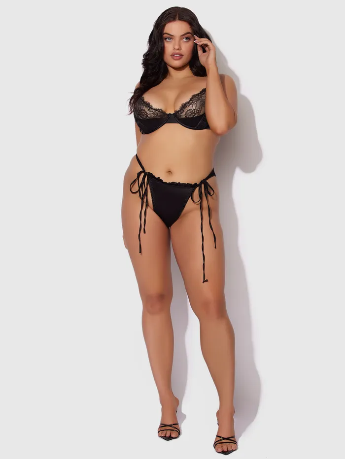 Fredericks Of Hollywood Couples Adelaide Satin Lace Push Up Demi Bra Fredericks Of Hollywood Couples Adelaide Satin Lace Push Up Demi Bra
