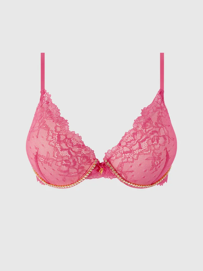Fredericks Of Hollywood Couples Elizabeth Lace Rhinestone Push Up Demi Fredericks Of Hollywood Couples Elizabeth Lace Rhinestone Push Up Demi