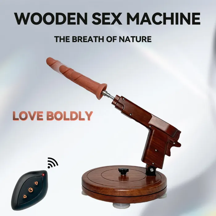 Sheyay Vintage Style Wooden Retractable Female Masturbation Dildo Machine SHEYAY Female Sex Toys