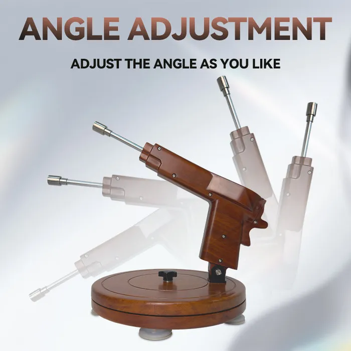 Sheyay Vintage Style Wooden Retractable Female Masturbation Dildo Machine SHEYAY Female Sex Toys