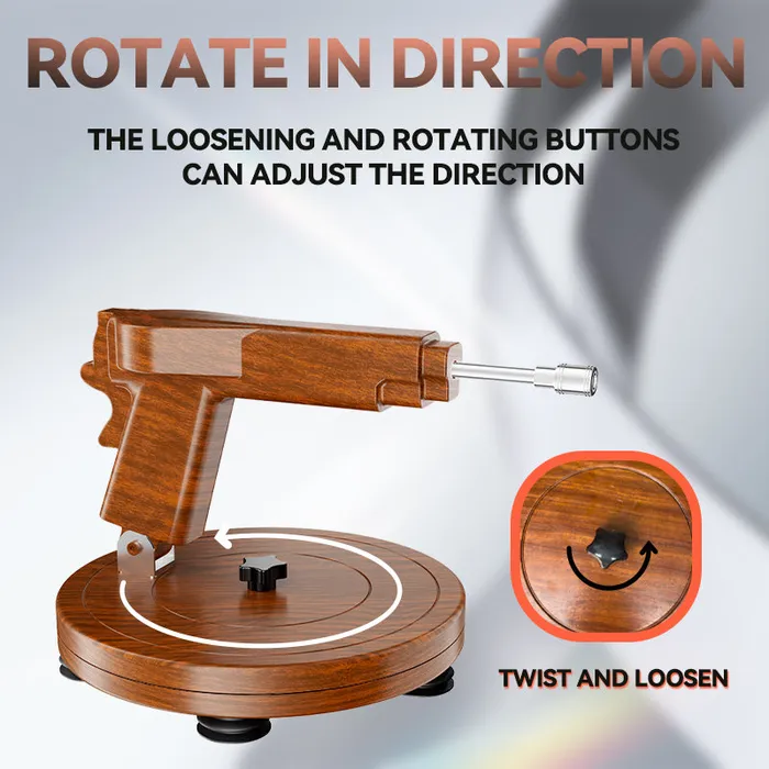 Sheyay Vintage Style Wooden Retractable Female Masturbation Dildo Machine SHEYAY Female Sex Toys