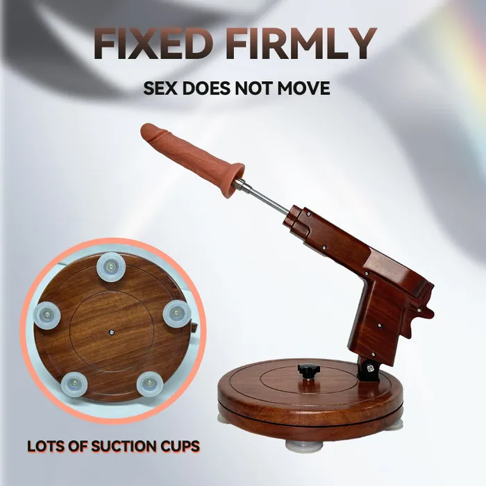 Sheyay Vintage Style Wooden Retractable Female Masturbation Dildo Machine SHEYAY Female Sex Toys