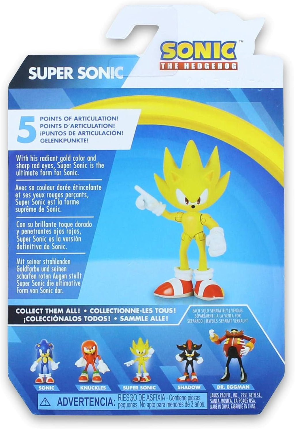 2.5 Inch Super Sonic Action Figure T6189