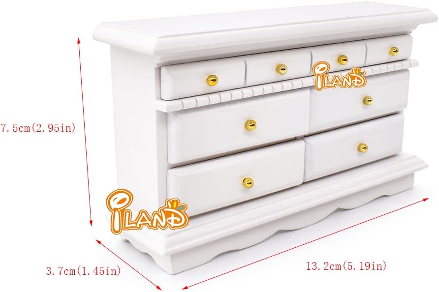 Pink Dollhouse Bedroom Furniture 6pcs R851005