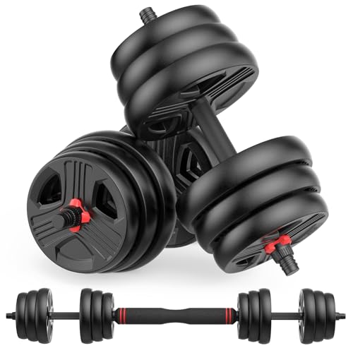 Adjustable Dumbbells, 90lbs Free Weight Set with Connector C143369