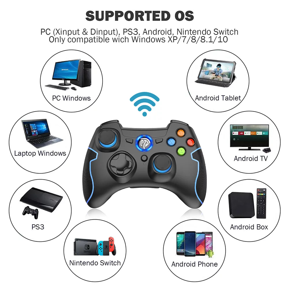 Black 2.4GHz Wireless Gaming Controller D559923