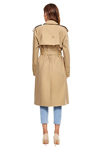 Double-breasted 100% Cotton Trench Coat J3990