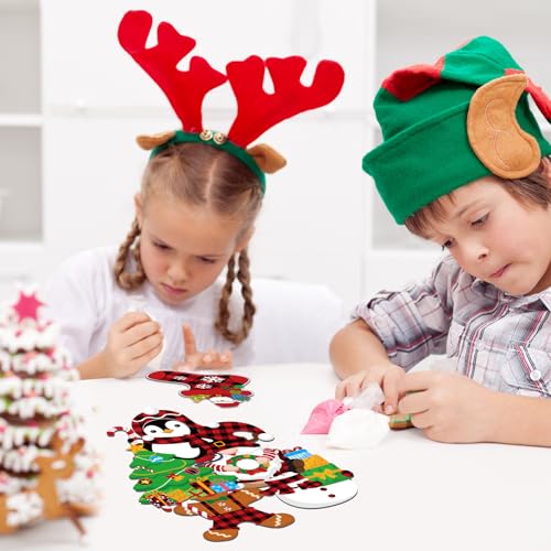 48 Sets Christmas Arts and Crafts DIY Ornaments Kit Q881