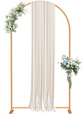 7.2FT Gold Metal Arch Backdrop Stand D833