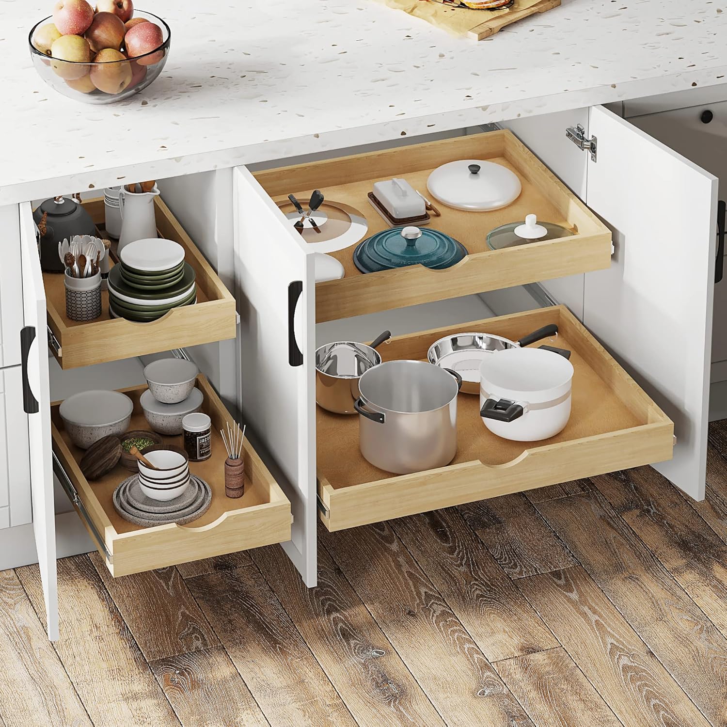 Pull Out Wood Cabinet Shelf (32" Wide) V9416