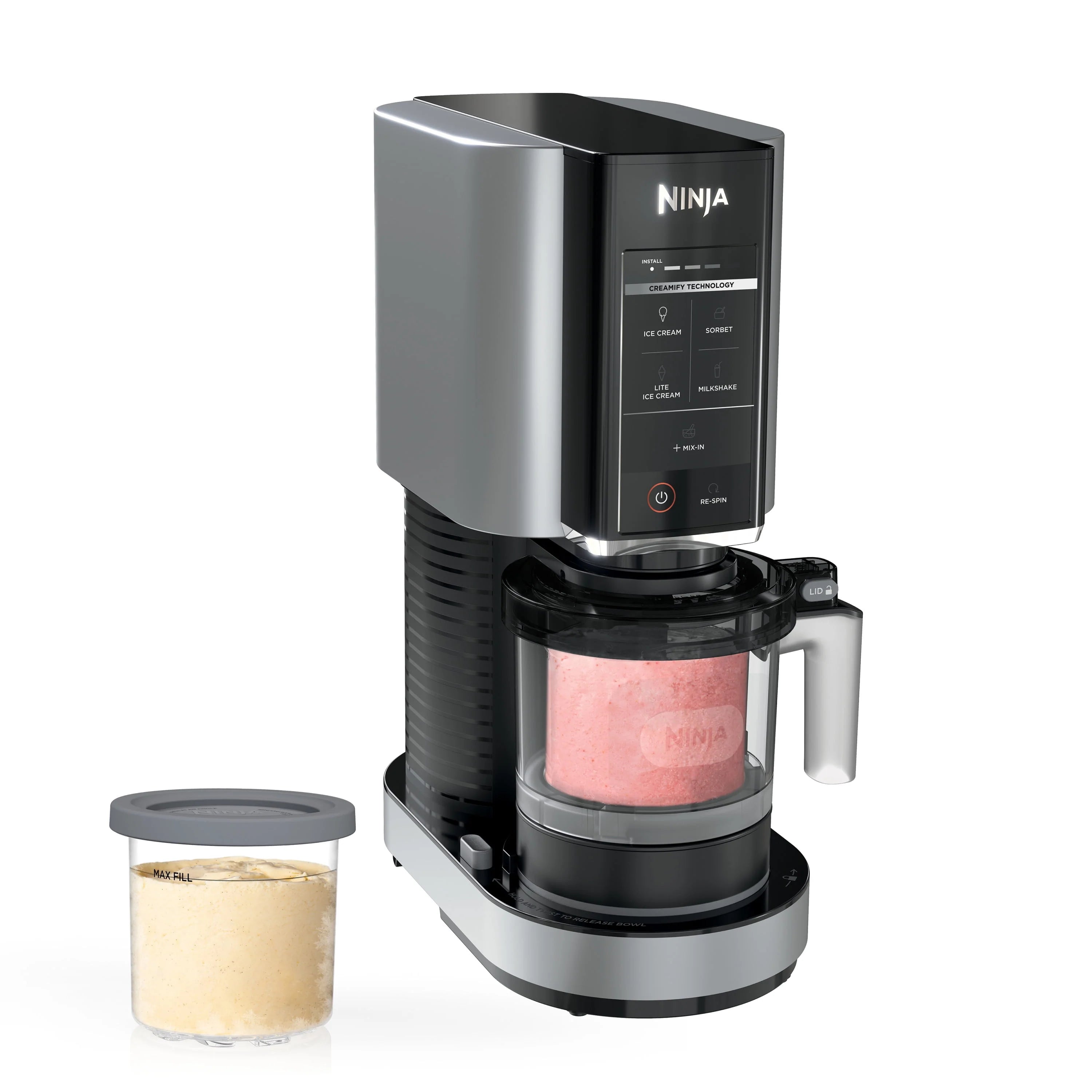 Ice Cream Maker with 5 One-Touch Programs, 16oz. Pints with Storage Lids G99225