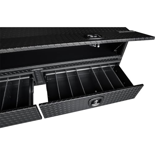 Aluminum Heavy-Duty Flatbed Truck Tool Box 21 x 18 x 72 Inch B298