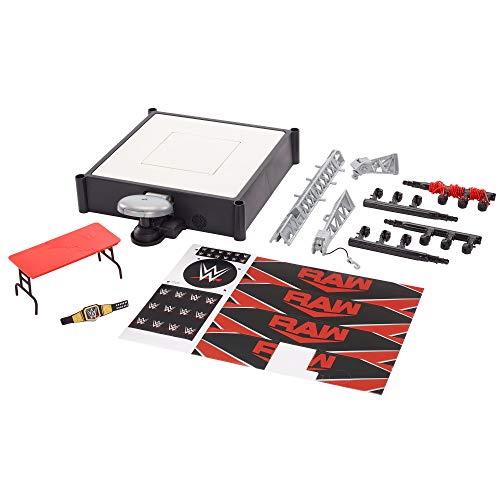 WWE Wrekkin' Kickout Ring Playset with Launcher, Crane, Championship, 13-inch x 20-inch H890