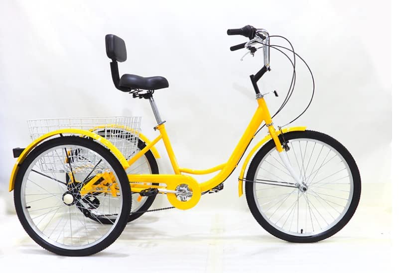 7 Speed 20/24/26 inch 3 Wheel Bicycle with Shopping Basket M7124