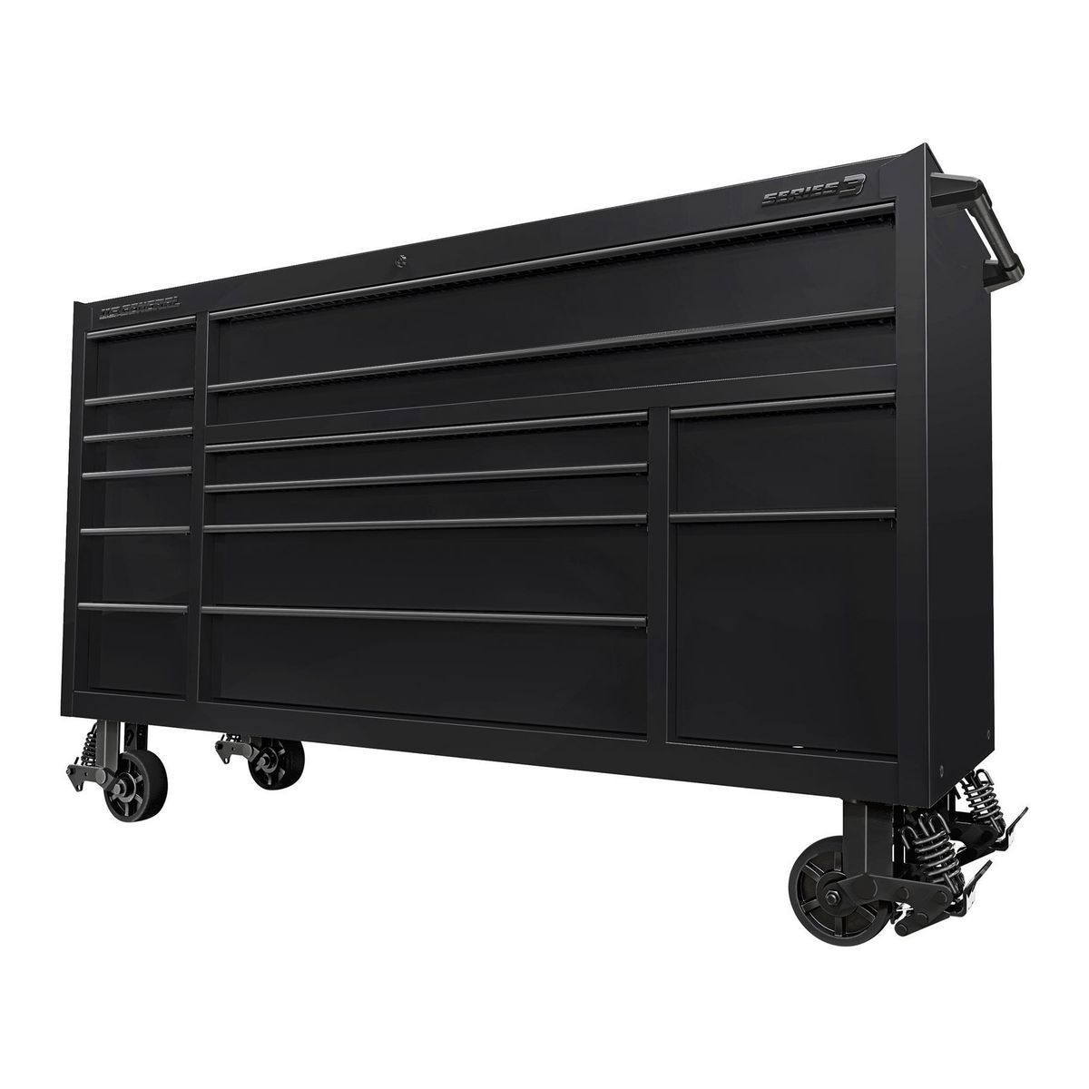 72 in. x 22 in. Triple-Bank Roll Cab, Slate Gray W680232