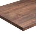 4-ft Espresso Stained Straight Butcher Block Acacia Kitchen Countertop in Brown J697