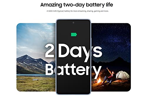 Awesome Black 128GB 6GB 6.5'' 120Hz Full HD+ IP67 Water Resistant Dual SIM GSM 4G Volte Unlocked International Model A536E/DS 25W Charging Cube Bundle Smartphone P1430