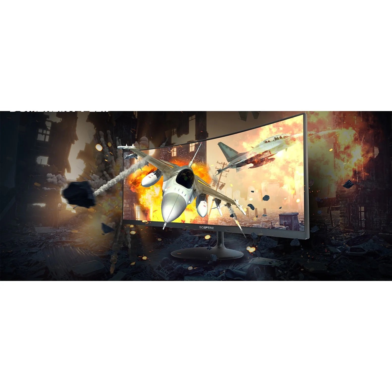 34" Curved Screen Gaming LCD Monitor, 21:9, Black O82752
