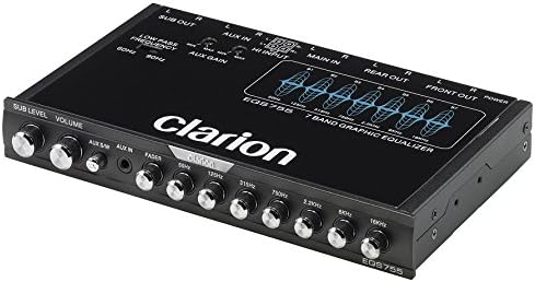 7-Band Car Audio Graphic Equalizer, Black V1962