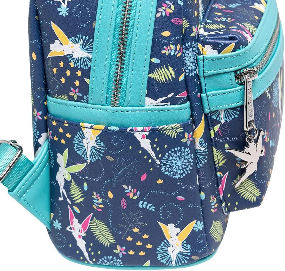 Teal Glow in the Dark Allover Print Backpack Y183869