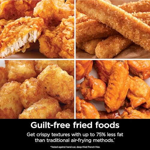 4-in-1 Air Fryer with 5 QT Capacity, Nonstick Basket & Crisper Plate, Grey Z1614