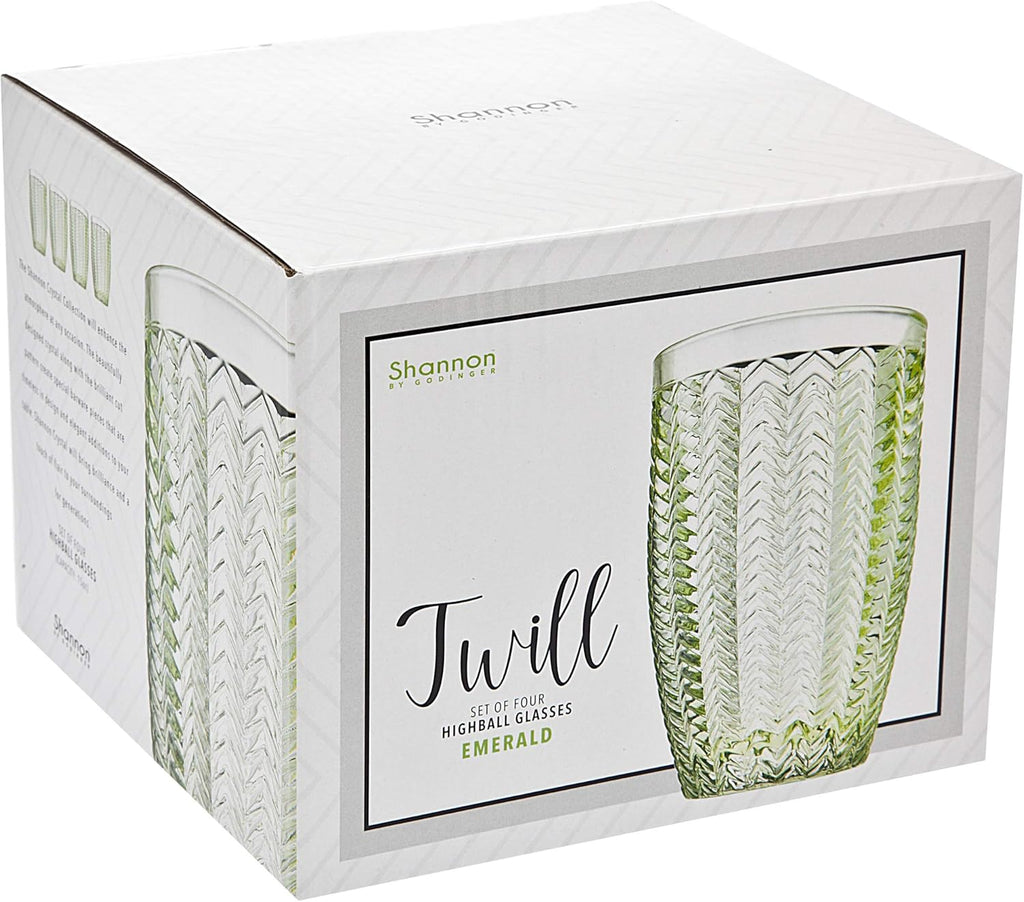 Emerald Green Set of 4 Highball Glasses I878226