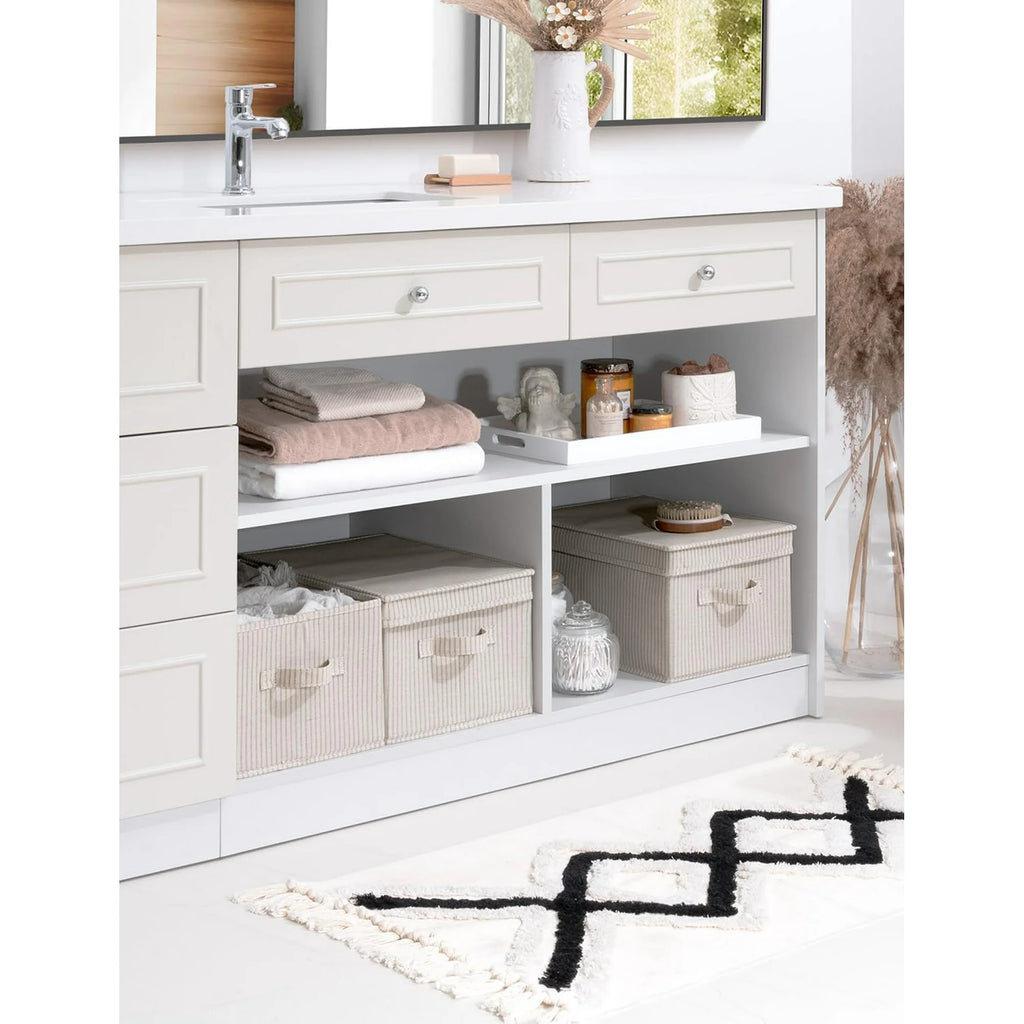Gray Large 3-Pack Storage Bins with Lid Z305