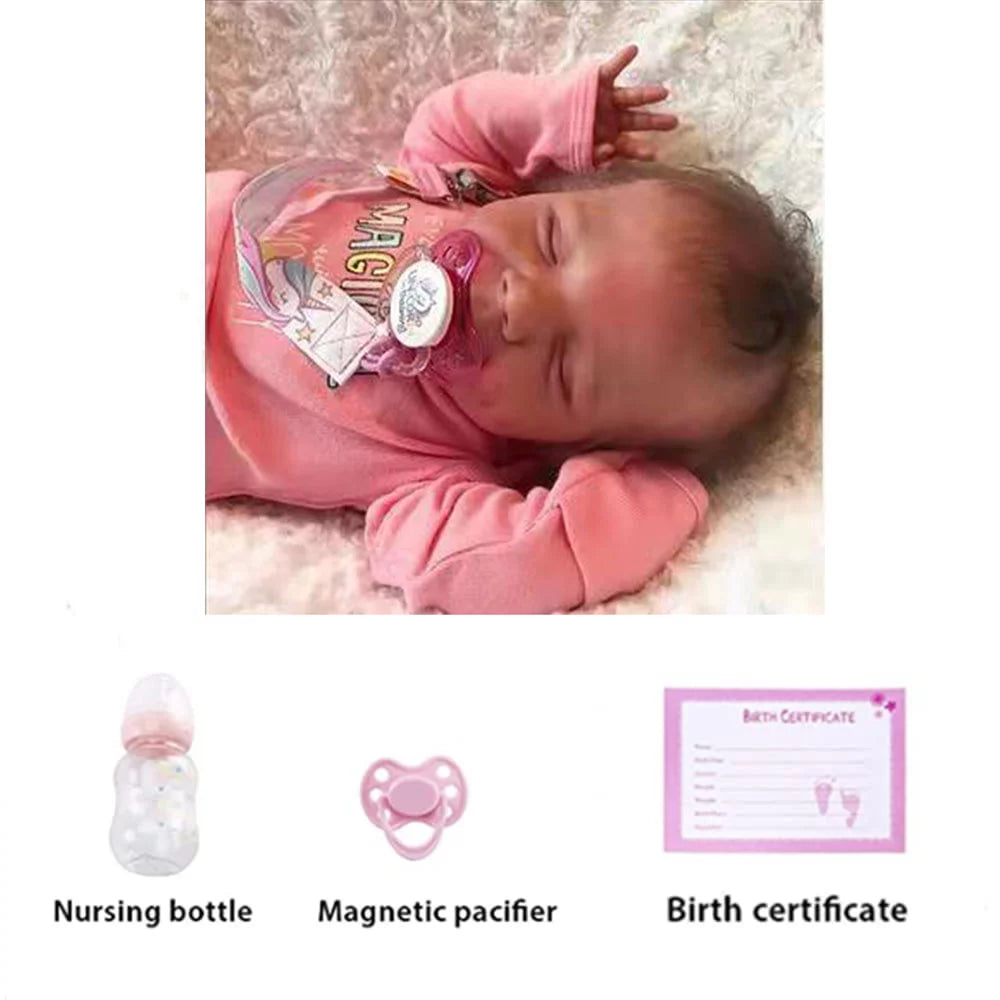 18" Soft Vinyl Silicone Full Body Realistic Newborn Baby Doll D284