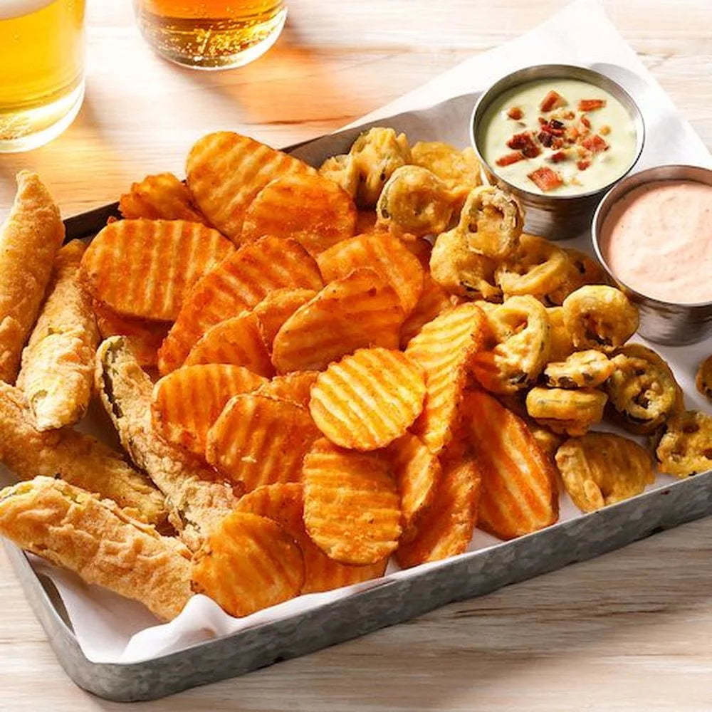 1/4 Savory Battered Potato Skin On Slice, 4 Pound O81945