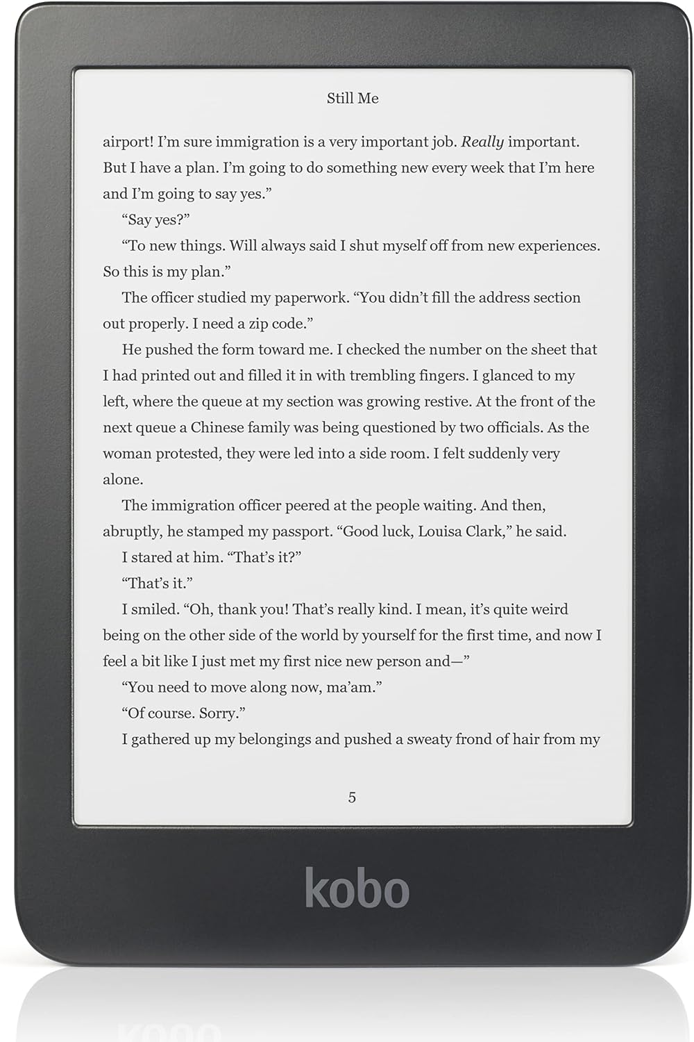 Black 6" Glare Free Touchscreen eReader with 8GB Storage P814416
