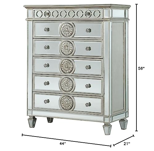 6-Drawer Mirrored Storage Chest Dresser P24970