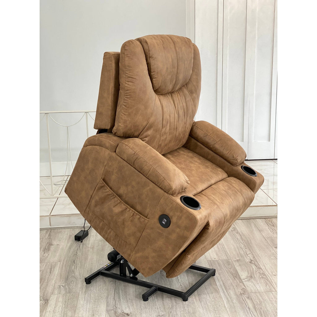 Gray Brown Power Lift Chair N54786